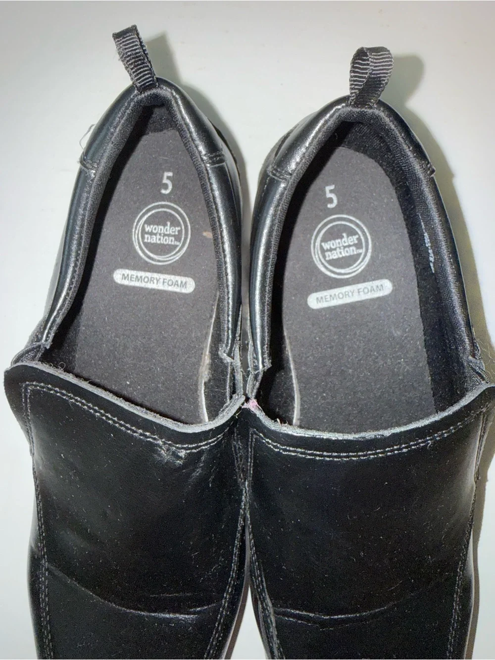 wonder nation Black Slip-On Men's Dress Loafers